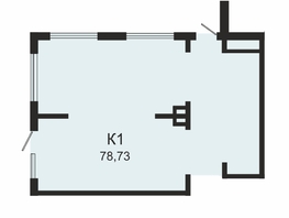 Торговая площадь, 78.73 м², 1 этаж, монолит-кирпич