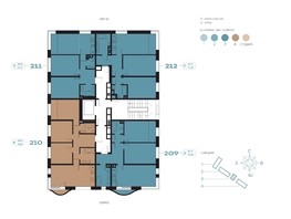 Продается 3-комнатная квартира ЖК RIVERANG (РиверАнг), 73.39  м², 14510451 рублей