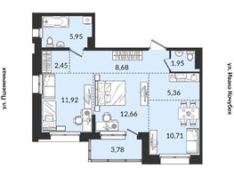 Продается 3-комнатная квартира ЖК Источник, дом 1, 63.46  м², 7776675 рублей