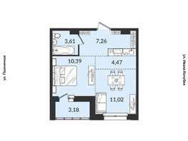 Продается 2-комнатная квартира ЖК Источник, дом 3, 39.93  м², 5797157 рублей