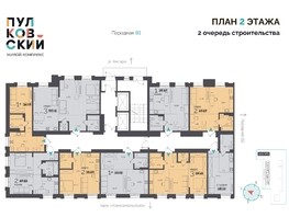 Продается 1-комнатная квартира ЖК Пулковский, 2 очередь, 36.97  м²