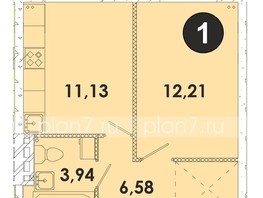 Продается 1-комнатная квартира ЖК Лето, дом 4, 33.86  м², 3623020 рублей