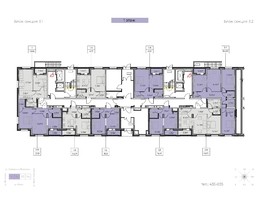 Продается 1-комнатная квартира ЖК Zenith (Зенит), 3 этап, 45.55  м², 6878050 рублей