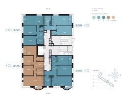Продается 3-комнатная квартира ЖК RIVERANG (РиверАнг), 76.5  м², 16861289 рублей