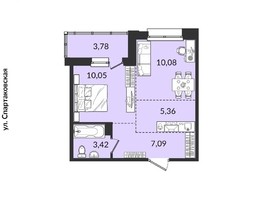 Продается 2-комнатная квартира ЖК Источник, дом 4, 39.48  м², 6322209 рублей