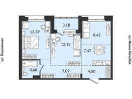 Продается 3-комнатная квартира ЖК Источник, дом 1, 59.92  м², 7805599 рублей