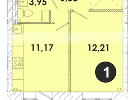 Продается 1-комнатная квартира ЖК Лето, дом 1, 34.5  м², 4595295 рублей