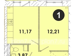 Продается 1-комнатная квартира ЖК Лето, дом 2, 37.4  м², 4656300 рублей