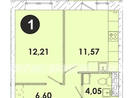 Продается 1-комнатная квартира ЖК Лето, дом 2, 38.2  м², 4946900 рублей