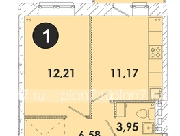 Продается 1-комнатная квартира ЖК Лето, дом 2, 37.8  м², 4706100 рублей