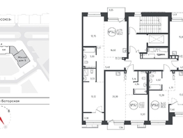 Продается 2-комнатная квартира ЖК СОЮЗ PRIORITY, дом 4, 60.63  м², 12685055 рублей