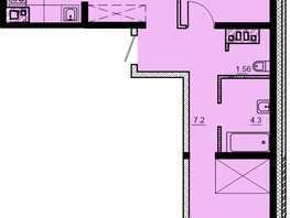 Продается 3-комнатная квартира ЖК Мега, дом 3, 76.73  м², 6905700 рублей