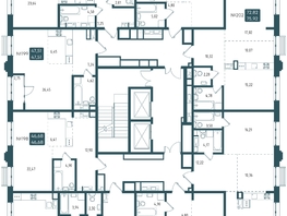 Продается 1-комнатная квартира ЖК Бродский, 1-я очередь, 44.91  м², 9946370 рублей