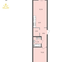 Продается 1-комнатная квартира ЖК Автограф, 49.38  м², 8310926 рублей