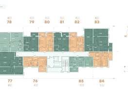 Продается 3-комнатная квартира ЖК Фамилия, дом 1, 83.43  м², 11153829 рублей