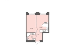 Продается 1-комнатная квартира ЖК Автограф, 36.83 м², 7382846 рублей