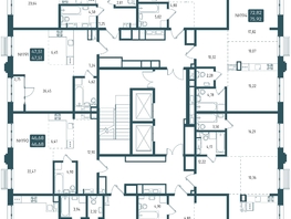 Продается 2-комнатная квартира ЖК Бродский, 1-я очередь, 63.41  м², 13427115 рублей