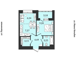 Продается 1-комнатная квартира ЖК Источник, дом 5, 36.78  м², 6319172 рублей