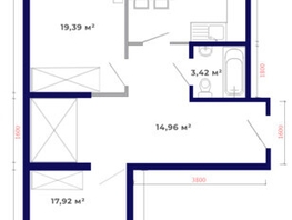 Продается 2-комнатная квартира ЖК Юго-Западный, дом 17, 70.9  м², 9296000 рублей