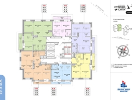 Продается 2-комнатная квартира ЖК Стрижи Сити, блок-секции 6,7, 38.87  м², 9328800 рублей