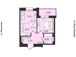 Продается 1-комнатная квартира ЖК Источник, дом 5, 37.58  м², 6689616 рублей