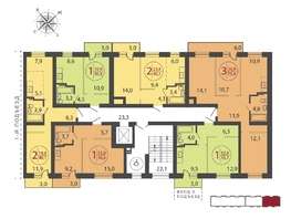 Продается 1-комнатная квартира ЖК Загородный, 2 очередь, 30.3  м², 5147970 рублей