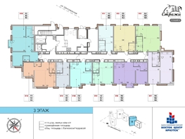 Продается 1-комнатная квартира ЖК Квартал Стрижи, 3 очередь, дом 1, 25.7  м², 4369000 рублей