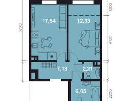 Продается 2-комнатная квартира ЖК RIVERANG (РиверАнг), 48.21 м², 10431805 рублей