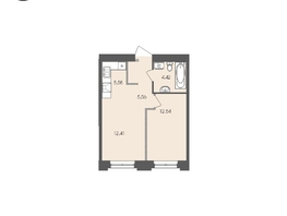 Продается 1-комнатная квартира ЖК Автограф, 40.51 м², 9028533 рублей