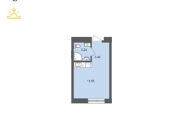Продается 1-комнатная квартира ЖК Автограф, 20.53 м², 5767941 рублей