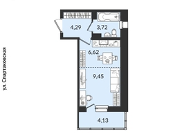 Продается 1-комнатная квартира ЖК Источник, дом 4, 28.21 м², 6249192 рублей