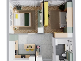 Продается 2-комнатная квартира ЖК Квартал Стрижи, 3 очередь, дом 2, 42.5 м², 9350000 рублей