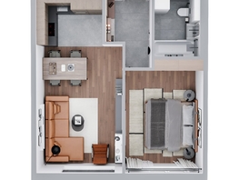 Продается 2-комнатная квартира ЖК Квартал Стрижи, 3 очередь, дом 2, 46.1 м², 10164000 рублей