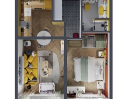 Продается 2-комнатная квартира ЖК Квартал Стрижи, 3 очередь, дом 2, 43.6 м², 9592000 рублей