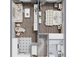 Продается 2-комнатная квартира ЖК Квартал Стрижи, 3 очередь, дом 1, 45.2 м², 10010000 рублей