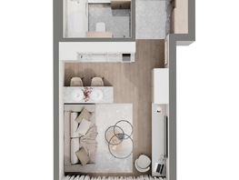 Продается 1-комнатная квартира ЖК Стрижи Сити, блок-секции 6,7, 25.9  м², 6604500 рублей