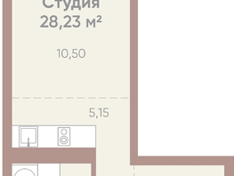 Продается 1-комнатная квартира ЖК Новые горизонты на Советской, д 1, 28.23 м², 5300000 рублей