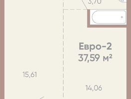 Продается 1-комнатная квартира ЖК Новые горизонты на Советской, д 1, 37.59 м², 6600000 рублей