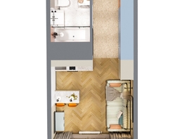 Продается 1-комнатная квартира ЖК Квартал Стрижи, 3 очередь, дом 1, 25.7 м², 6296500 рублей