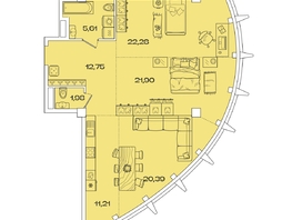 Продается 3-комнатная квартира ЖК Звезды, дом 2, 96.12 м², 26346492 рублей
