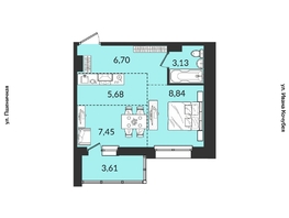 Продается 2-комнатная квартира ЖК Источник, дом 3, 35.43 м², 6541750 рублей