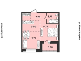Продается 1-комнатная квартира ЖК Источник, дом 5, 40.21 м², 6582377 рублей