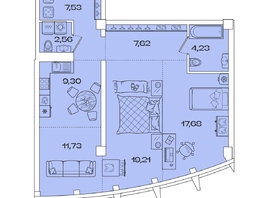 Продается 2-комнатная квартира ЖК Звезды, дом 2, 79.86 м², 21753864 рублей