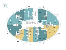 Продается 1-комнатная квартира ЖК Звезды, дом 3, 53.12  м&sup2;, 15338000 рублей