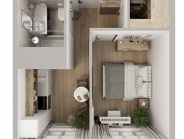 Продается 1-комнатная квартира ЖК Квартал Стрижи, 3 очередь, дом 1, 35.2 м², 6582400 рублей