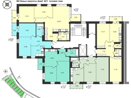 Продается 2-комнатная квартира ЖК Новые кварталы, дом 2, 50.82 м², 6063000 рублей