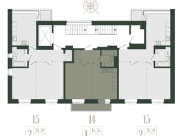 Продается 2-комнатная квартира ЖК Новые кварталы, дом 2, 55.04  м², 7208000 рублей