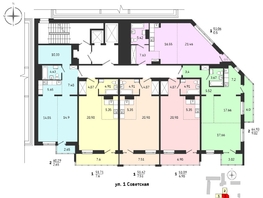 Продается 1-комнатная квартира ЖК Суворов, 51.56 м², 8900000 рублей