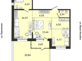 Продается 2-комнатная квартира ЖК Источник, дом 5, 84.79 м², 10174800 рублей