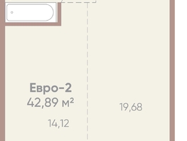 Продается 1-комнатная квартира ЖК Новые горизонты на Советской, д 1, 42.89  м², 7200000 рублей